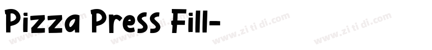Pizza Press Fill字体转换